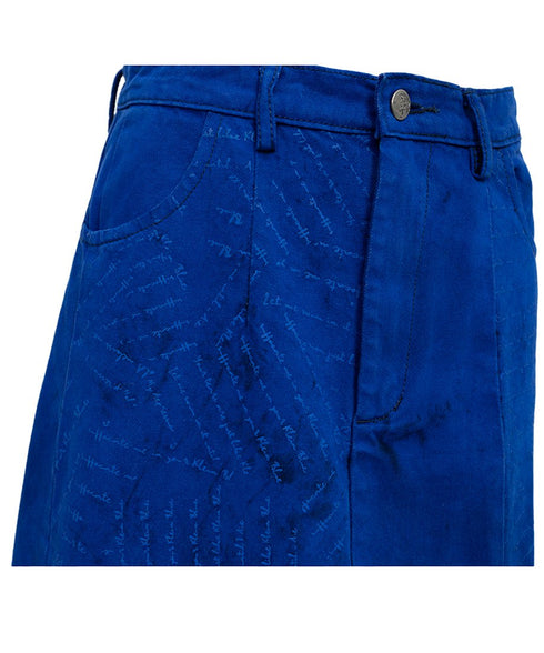 Asymmetric Stitch Dyed Skirt